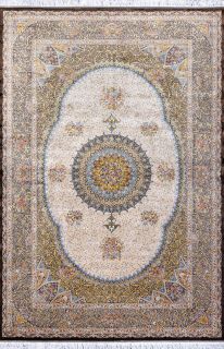 Иранский ковер из шёлка и модала Carpet «MASTERPIECE QUM» 002-22-QUM MINA BROWN 301 x 405 см