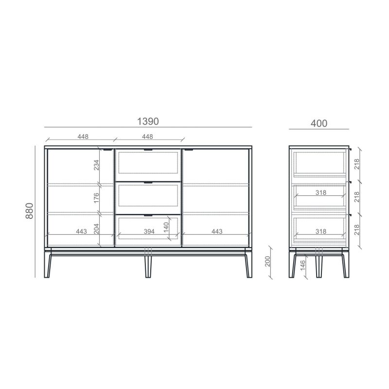 Комод The IDEA INSPIRE TIMELESS BD-3041940