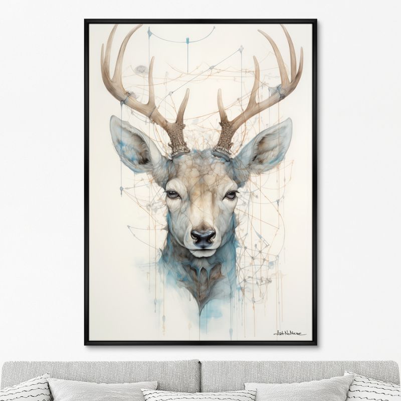 Репродукция картины ArtNoMore на холсте Enchanted Deer, No 1, 2024г. фото 1