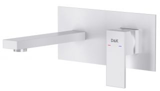 Встраиваемый смеситель для раковины D&K Bayern.Liszt DA1514408, белый матовый