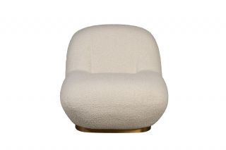 Кресло без подлокотников букле бежевое Garda Decor BD-3145266
