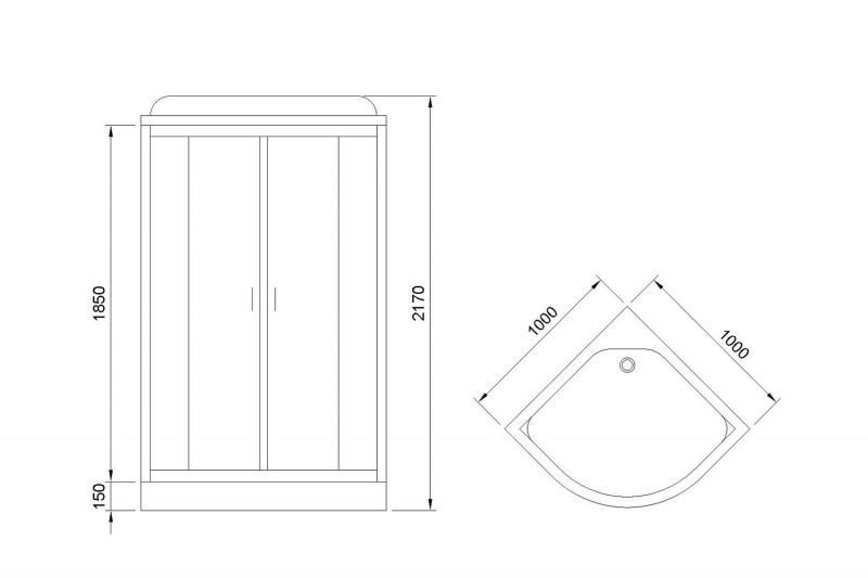 Душевая кабина Royal Bath НК RB100HK4-MM