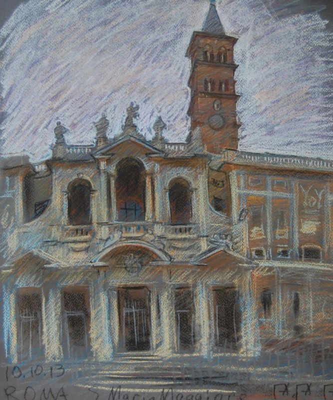 Картина "Рим, базилика Санта Мария Маджоре" Гаянэ Добровольская