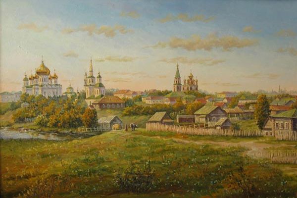 Картина "Окрестности старого Саранска" Бакаева Юлия