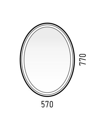 Зеркало Corozo Капелла 57х77 SD-00000621, 57х77 см, с LED подсветкой