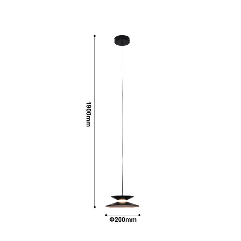 Подвес Favourite Platt 4372-1P LED 4000 белый, черный, золото