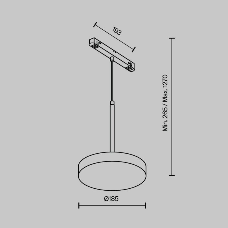 Трековый светильник Maytoni TR123-4-15W-DS-B