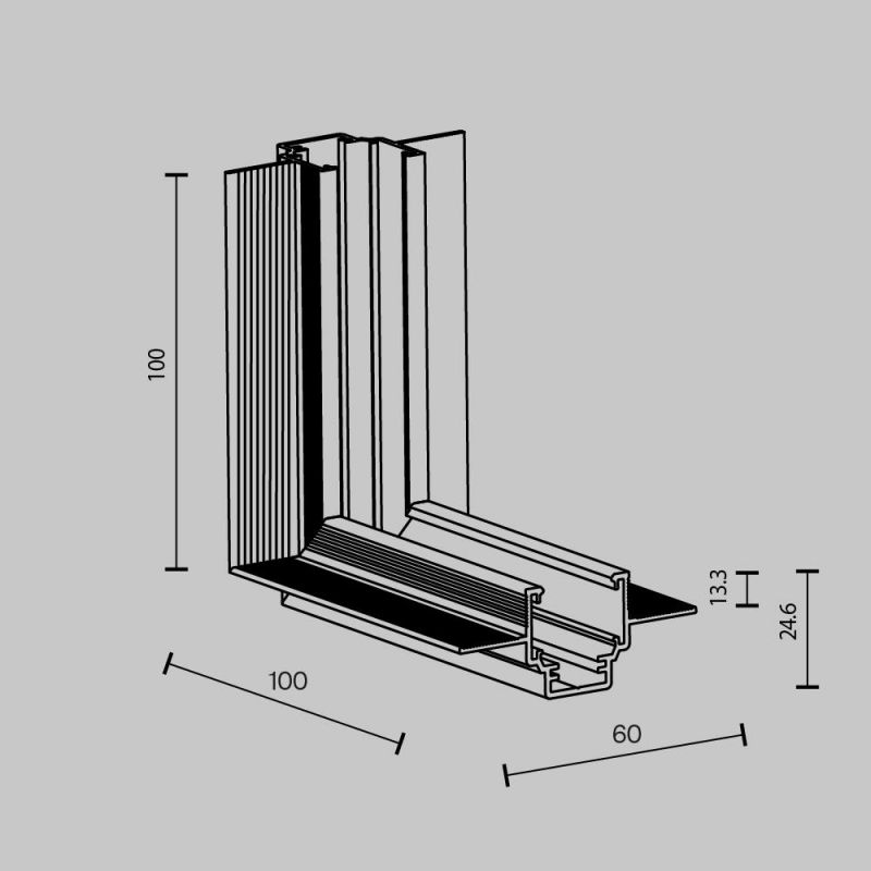 Коннектор внутренний Maytoni Accessories for tracks Exility TRAM034ICL-42B