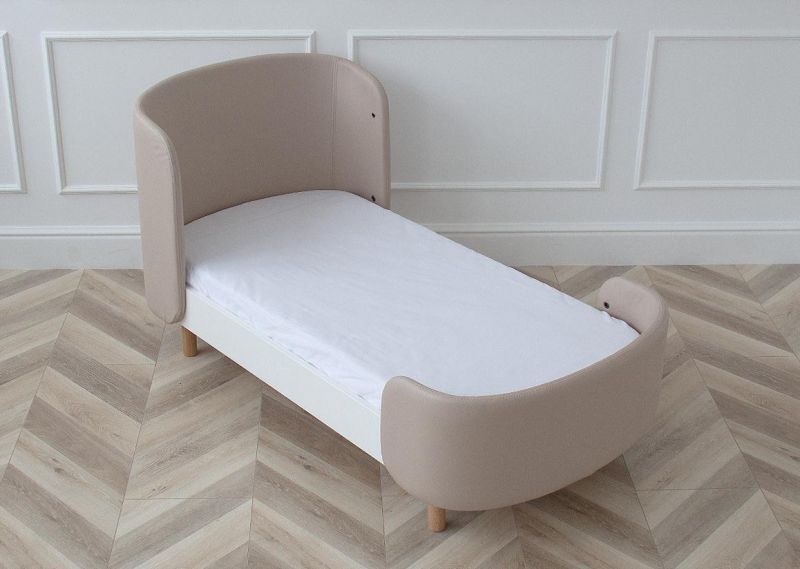 Кроватка-трансформер Ellipsefurniture KIDI Soft (бежевый, экокожа) KD010201050101 фото 5