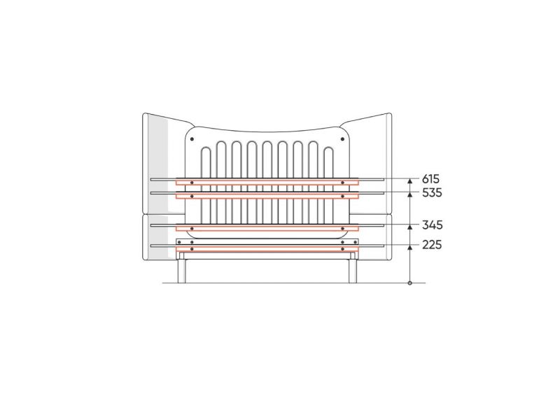 Кроватка-трансформер Ellipsefurniture KIDI Soft (бежевый, экокожа) KD010201050101 фото 9
