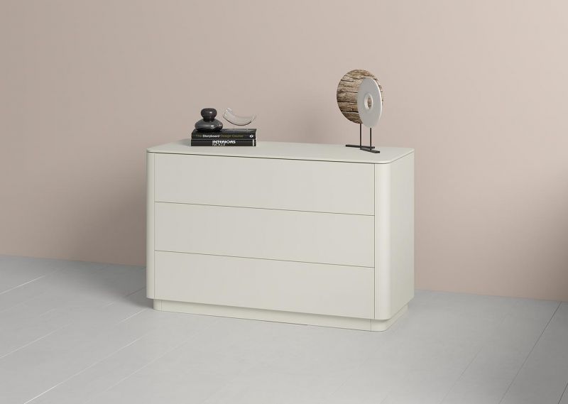 Комод  Ellipsefurniture Tammi 3 ящика ширина 120 см (молочный) TM010203020101 фото 4