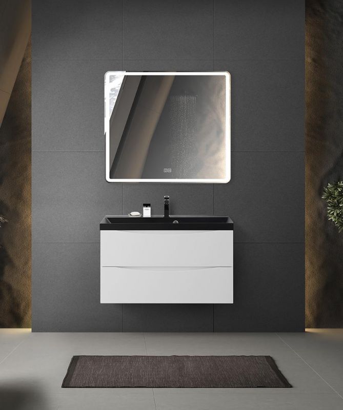 Тумба под раковину подвесная BelBagno MARINO-800-2C-SO-BL-P Bianco Lucido 80 см фото 3
