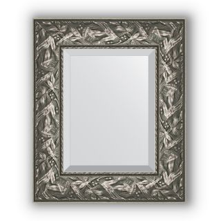 Зеркало с фацетом в багетной раме 49х59 Evoform EXCLUSIVE BY 3364 византия серебро
