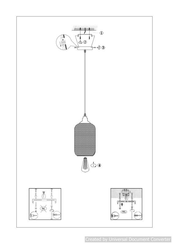 Подвесной светильник MESH 43404/15/30