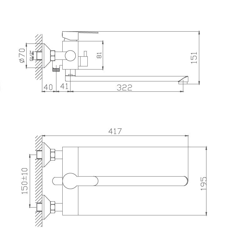 Смеситель Haiba HB801 HB22801