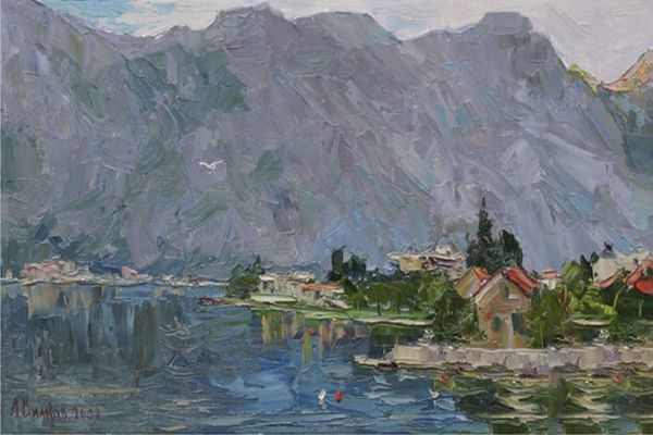 Картина "Сереневые горы" Вилков Андрей фото 1