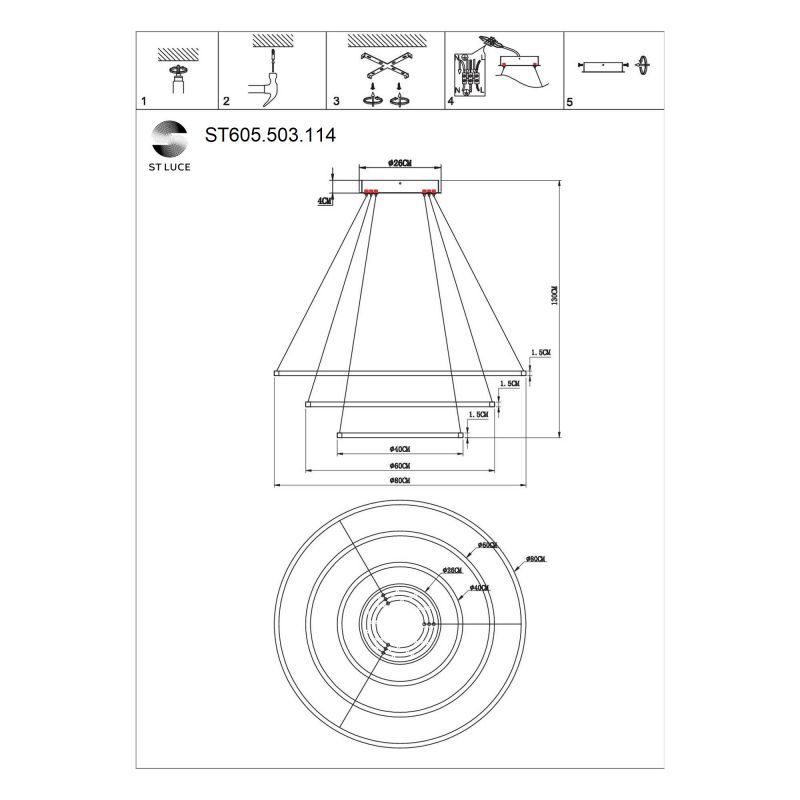 Cветильник подвесной  SMART ST Luce  ST605.503.114 фото 5