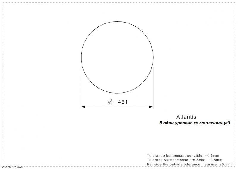 Кухонная мойка Reginox Atlantis L OSP Wlux 42343