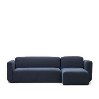 Модульный диван с правым/левым шезлонгом синего цвета 263 см Neom  La Forma (ex Julia Grup) BD-2607701