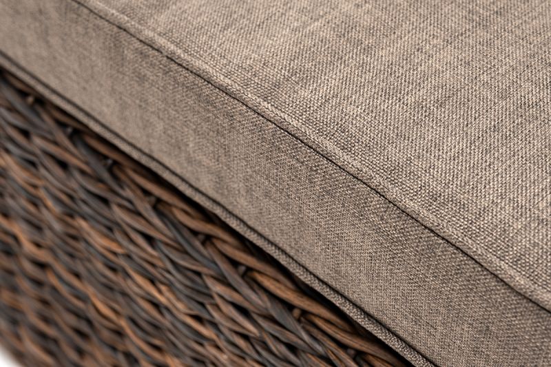"Лунго" плетеная оттоманка 4sis с подушкой (гиацинт), цвет коричневый BD-2771705