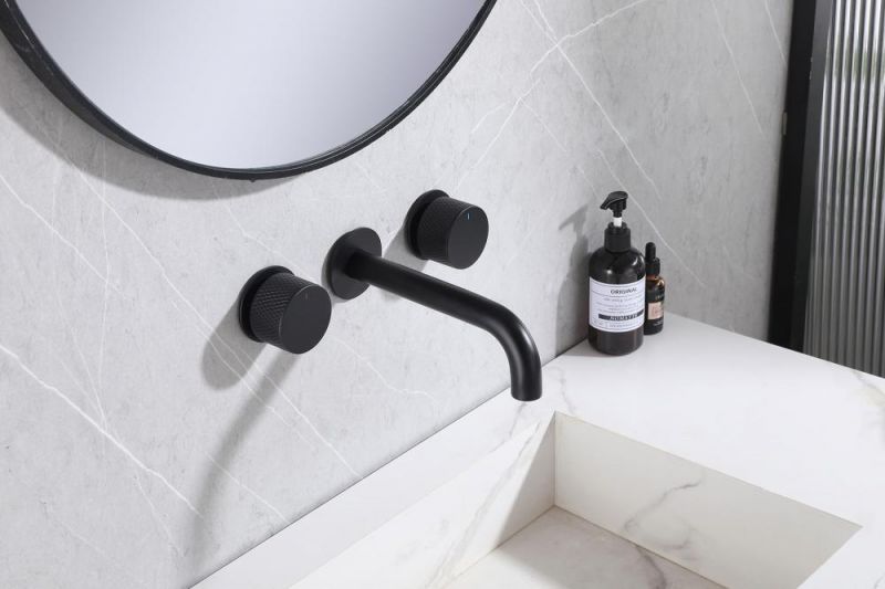 Смеситель для раковины Abber Wasser Kreis AF81122B, черный матовый фото 2