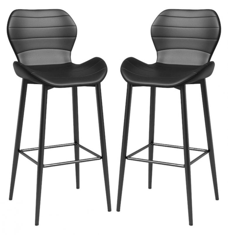 Стул барный Hesby Import Unity (комплект 2 шт) черный BD-3126136 фото 1