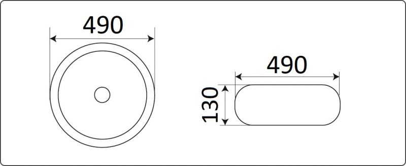 Раковина CeramaLux NC 7031AMB