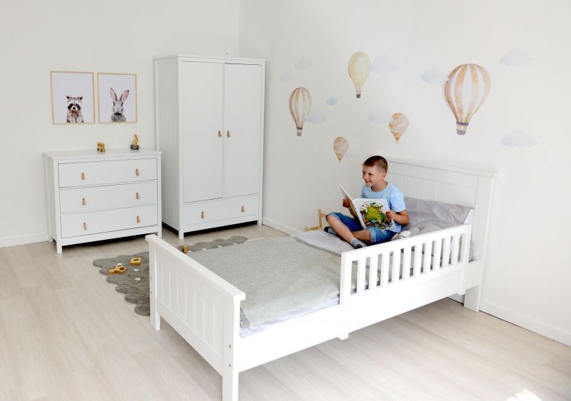 Защитный бортик Ellipsefurniture Wood (белый) WW010201010101 фото 3