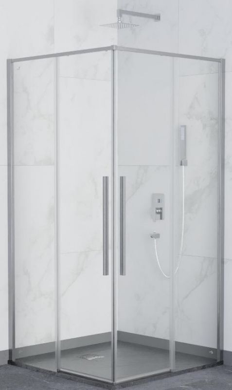 Душевой уголок  RGW Stilvoll SV-31 32323188-11 80х80 см, профиль хром, стекло прозрачное фото 1