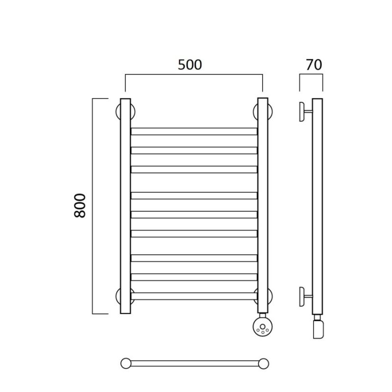 Полотенцесушитель электрический Aquanerzh Прямая 00-12A8050_R