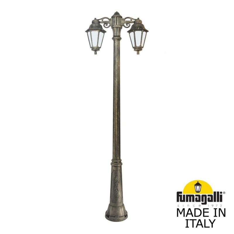 Садовый светильник-столб FUMAGALLI ANNA бронза, бежевый E22.157.S20.BYF1RDN