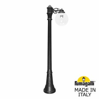 Садово-парковый фонарь Fumagalli GLOBE 250 черный, прозрачный G25.158.S10.AXF1R