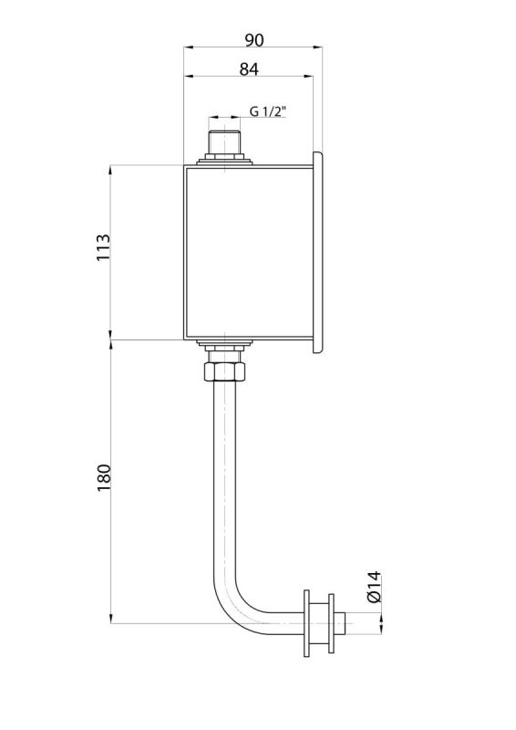 Инфракрасное смывное устройство для писсуара GPD Photocell FPB02 фото 2