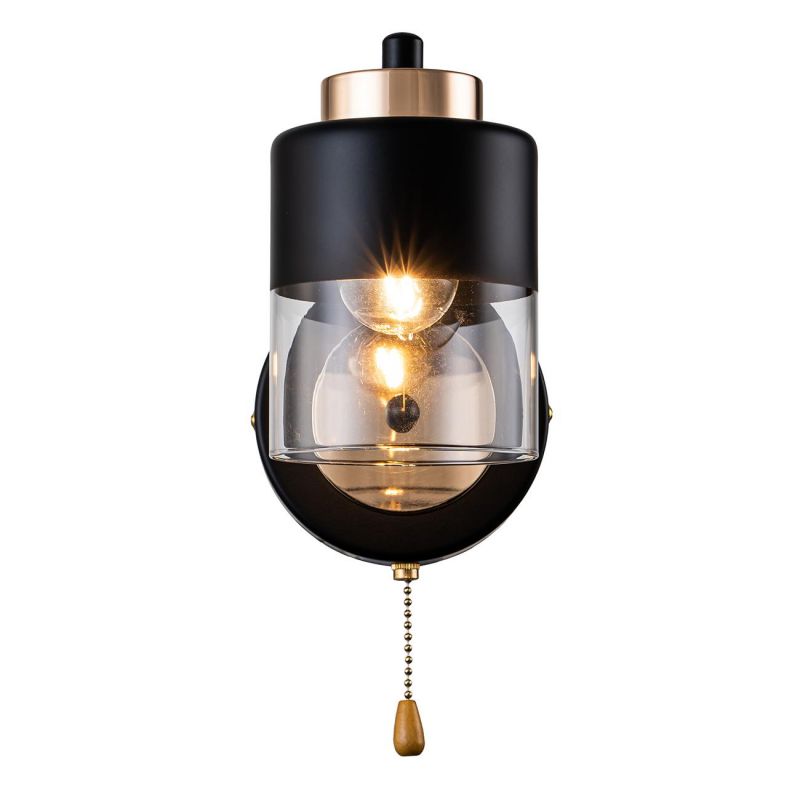 Настенный светильник Escada Riche 2121/1A E27*40W Black/Gold