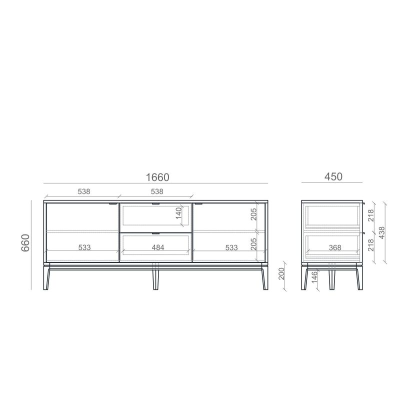 Тумба под ТВ The IDEA INSPIRE TIMELESS BD-3041938