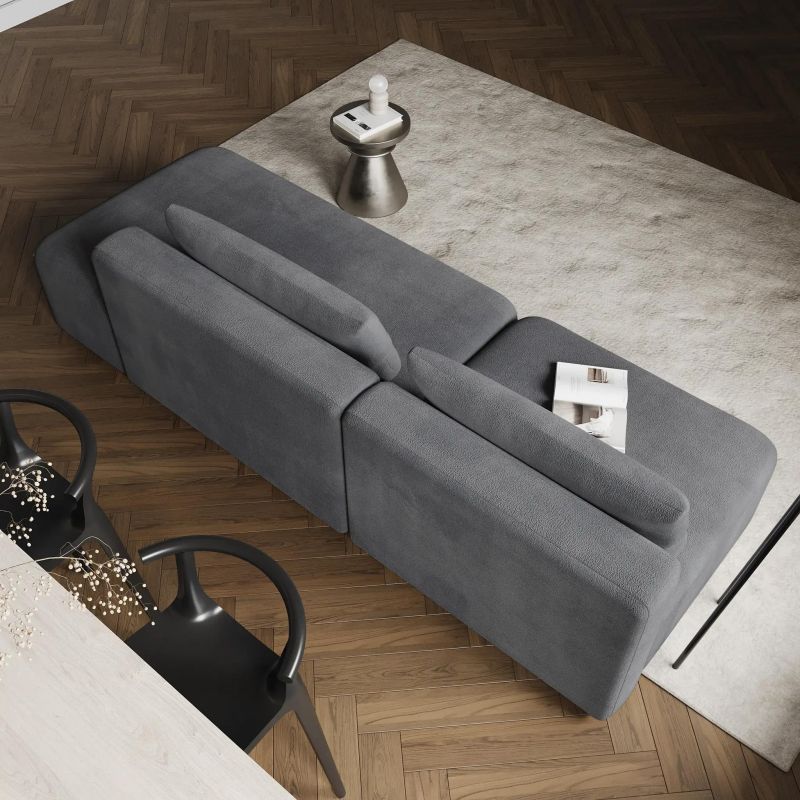 НОВЫЕ ЭМОЦИИ Диван прямой, серый, угол правый D1 furniture BD-3063840 фото 6