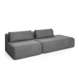 НОВЫЕ ЭМОЦИИ Диван прямой, серый, угол правый D1 furniture BD-3063840