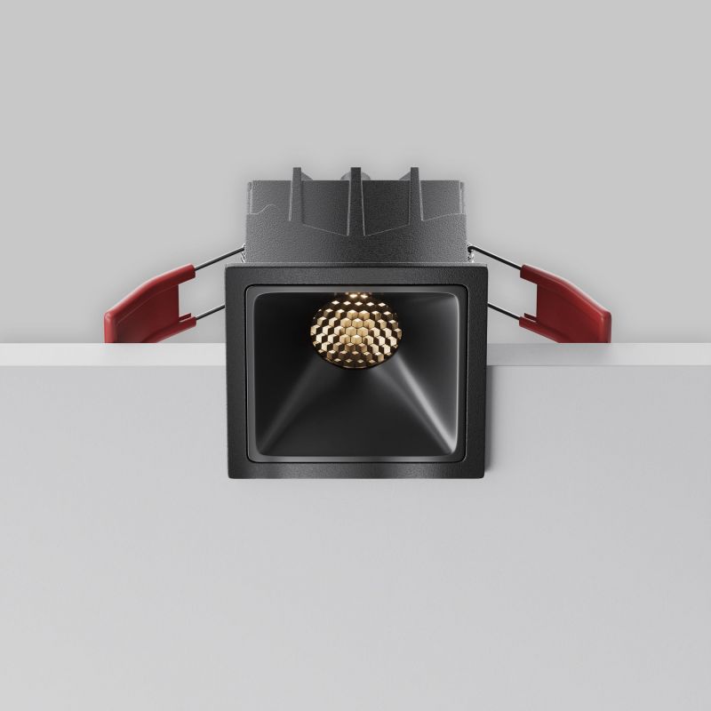 Встраиваемый светильник Maytoni Alfa LED 3000К(теплый) 10W DL043-01-10W3K-SQ-B-1 фото 7