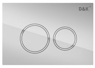 Клавиша смыва D&K Bayern DB1529001, хром, механическая