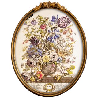 Репродукция на холсте «12 месяцев цветения», версия Май, в раме «Тиффани» ByObject  BD-1945814