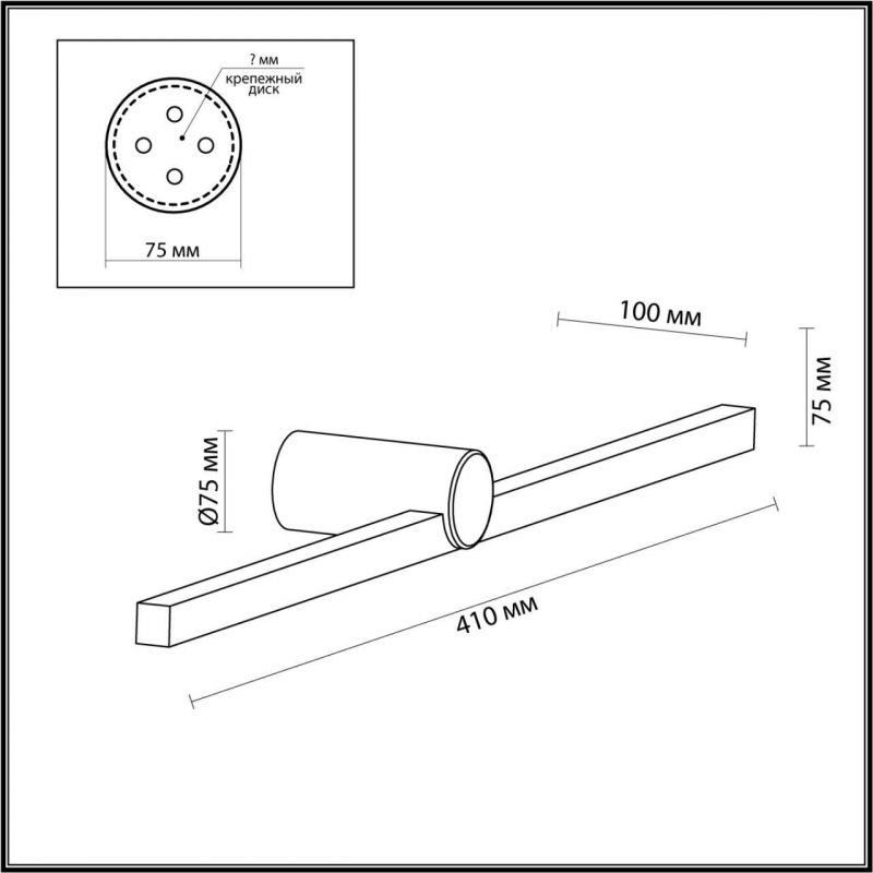 Настенный светильник Odeon Light ABRI 6623/8WL HIGHTECH фото 3