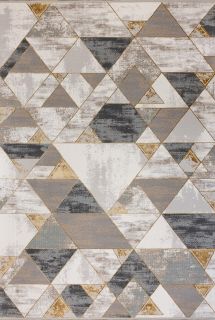 Турецкий ковер из полиэстера Carpet «TROPICANA» 30029A-GLD 160 x 230 см
