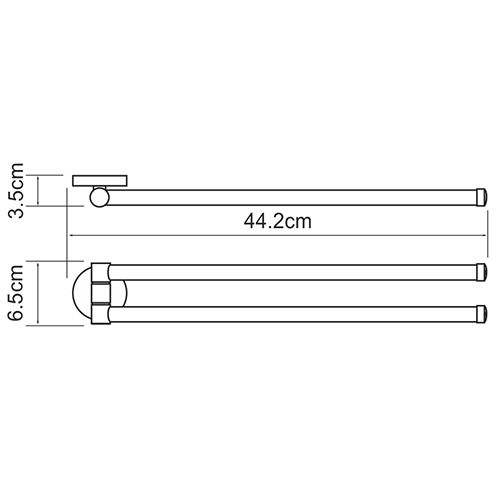 Держатель полотенец WasserKRAFT Rhein K-6231