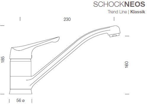 Смеситель Schock Neos Cristalite 710067