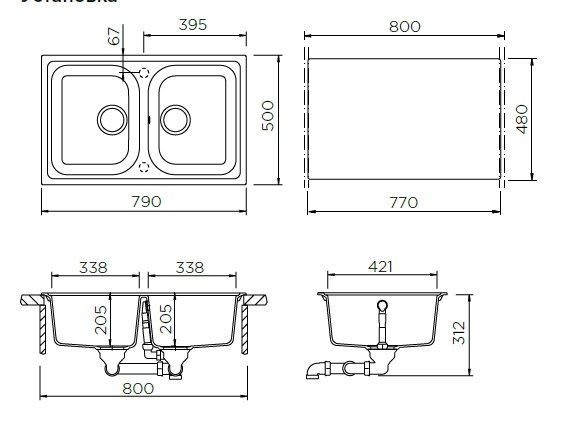 Мойка Schock Formhaus 700939 оникс фото 4