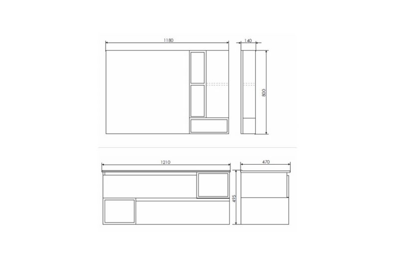 Тумба-умывальник Турин-120 с раковиной Comforty 00004137137 фото 6