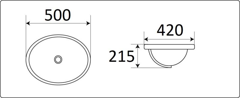 Раковина CeramaLux N 1203