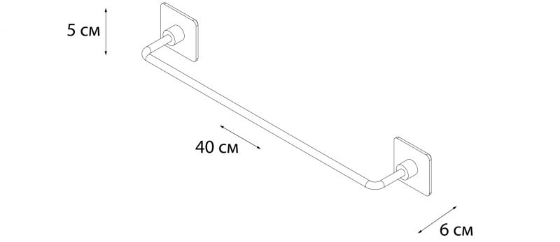 Полотенцедержатель Fixsen Square FX-93101 40,5 см