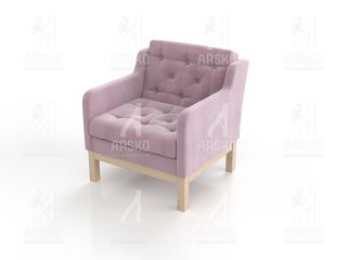 Кресло Айверс сосна розовый шенилл BD-2153512