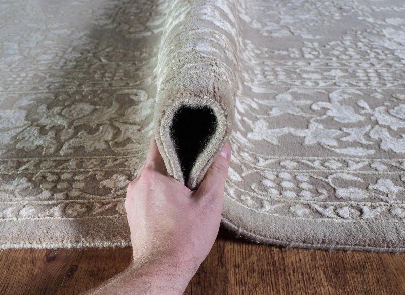 Индийский ковер из шерсти и арт-шёлка Carpet «KING OF AGRA» NO9N-GRY-GRY 175 x 242 см фото 7